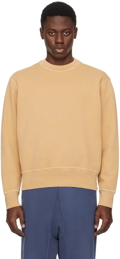 Shop Lady White Co. Yellow Relaxed Sweatshirt In Mustard Pigment