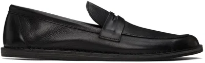 Shop The Row Black Cary Leather Loafers