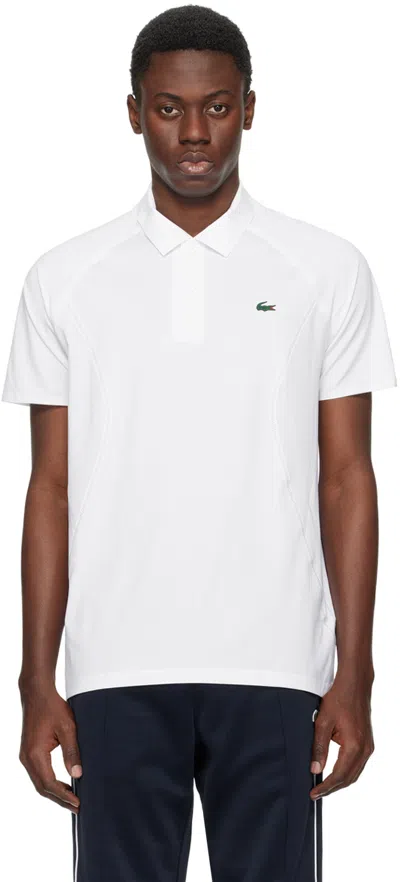 Shop Lacoste White Novak Djokovic Edition Polo