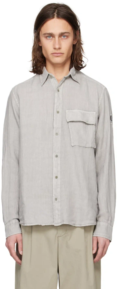 Shop Belstaff Gray Scale Shirt In Cldgy