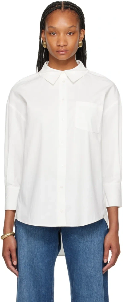 Shop Anine Bing White Mika Shirt