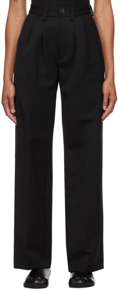 Shop Anine Bing Black Carrie Trousers