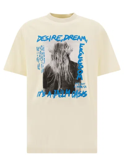 Shop Palm Angels "palm Oasis" T-shirt In White