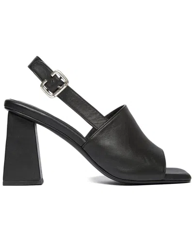 Shop Freda Salvador Cecilia Leather Heel In Black