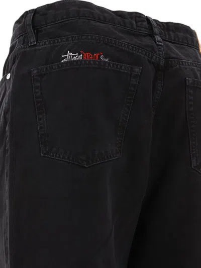 Shop Stussy Stüssy "big Ol" Jeans In Black