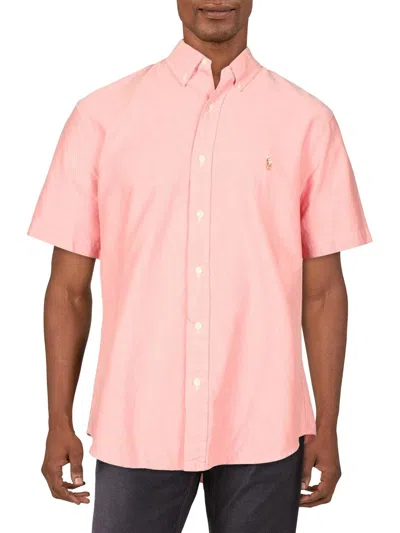 Shop Polo Ralph Lauren Mens Classic Fit Oxford Button-down Shirt In Pink