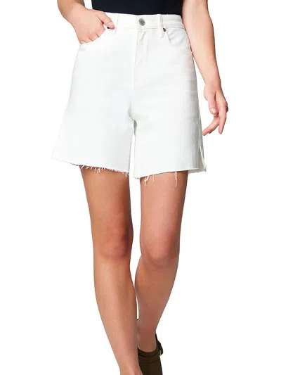 Shop Blanknyc Womens High Rise Raw Hem Cutoff Shorts In White