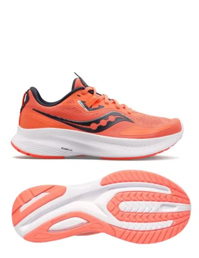 Shop Saucony Women's Guide 15 Running Shoes In Sunstone/night Rose In Orange