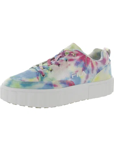 Shop Fila Sandblast Low Womens Gym Fitness Athletic And Training Shoes In Multi