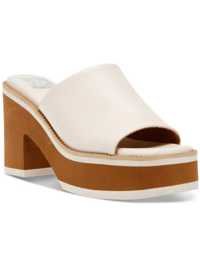 Shop Dolce Vita Nikole Womens Faux Leather Warm Heels In White