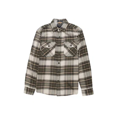 Shop Pendleton Burnside Flannel Shirt In Tan/ Olive/ Brown Plaid In Multi