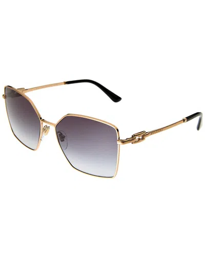 Shop Bulgari Women's Bv6175 56mm Sunglasses In Gold