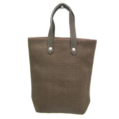 Shop Hermes Ahmedabad Polyester Tote Bag () In Brown