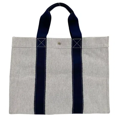 Shop Hermes Toto Cotton Tote Bag () In White