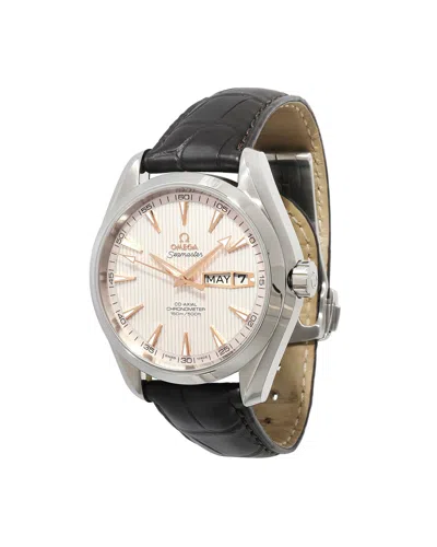 Shop Omega Seamaster Annual Calendar R 231.13.43.2222 Men's Watch In Stainless In Silver