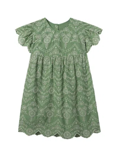Shop Baybala Baby Girl's, Little Girl's & Girl's Georgia Eyelet-embroidered Cotton Dress In Mint