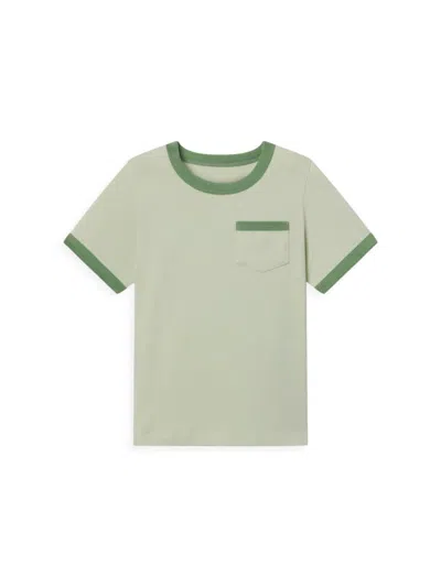 Shop Baybala Baby Boy's, Little Boy's & Boy's Jacob Ringer Cotton T-shirt In Seafoam