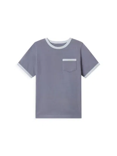 Shop Baybala Baby Boy's, Little Boy's & Boy's Jacob Ringer Cotton T-shirt In Blue