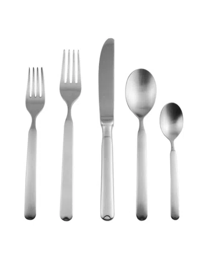 Shop Mepra Goccia 20-piece Cutlery Set In Silver