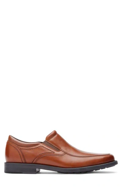 Shop Rockport Isaac Apron Toe Slip-on Shoe In Tan