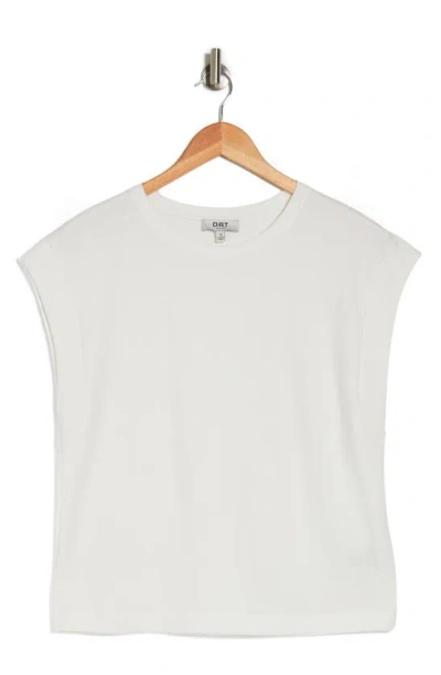 Shop Oat New York Cap Sleeve T-shirt In Off White