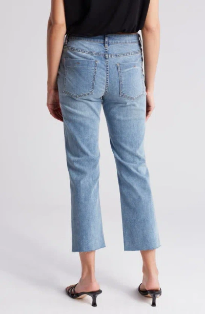 Shop Oat New York Kick Flare Mid Rise Jeans In Vintage Aura Med