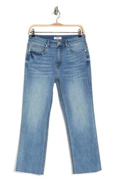 Shop Oat New York Kick Flare Mid Rise Jeans In Vintage Aura Med