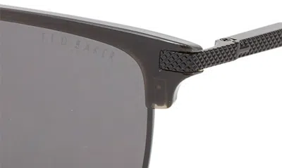 Shop Ted Baker London Clubmaster 57mm Full Rim Polarized Sunglasses In Black