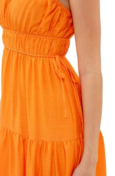 Shop Blu Pepper Tiered Sundress In Cantaloupe