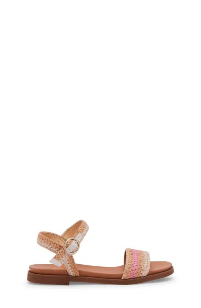 Shop Steve Madden Kids' Lyza Braided Sandal In White Multi