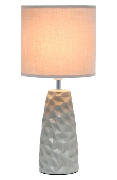 Shop Lalia Home Sculpted Table Lamp In Gray
