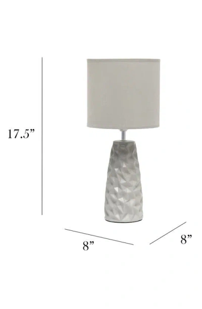 Shop Lalia Home Sculpted Table Lamp In Gray