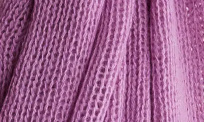 Shop Portolano Cashmere Knit Wrap Scarf In Bora Bora Purpl
