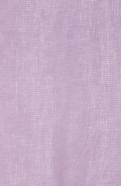 Shop Portolano Cashmere Knit Wrap Scarf In Light Purple