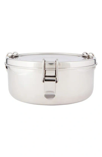 Shop Now Designs Stainless Steel Medium Container In Metallic Silver