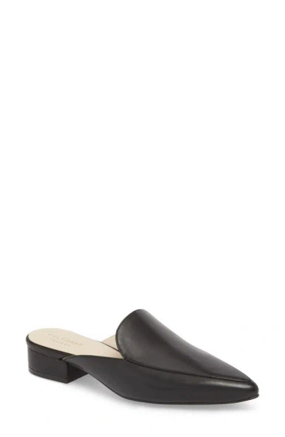 Shop Cole Haan Piper Loafer Mule In Black Leather