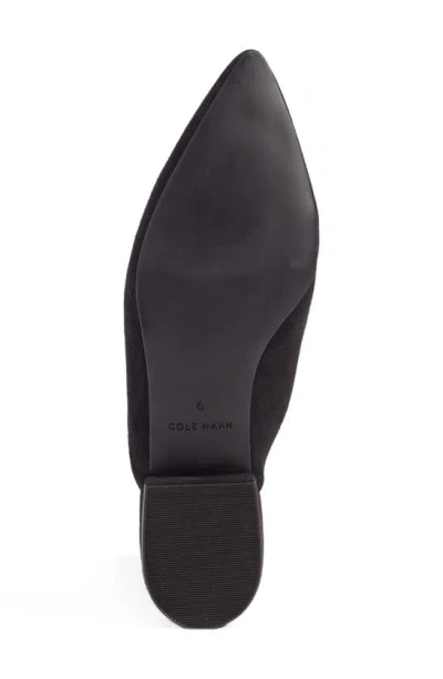 Cole Haan Piper Loafer Mule In Black Suede