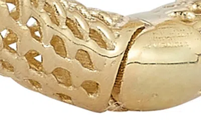 Shop Ember Fine Jewelry Mesh Hoop Earrings In 14k Gold