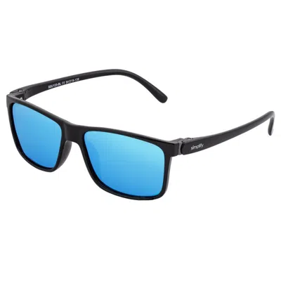 Shop Simplify Sunglasses Ellis Polarized Sunglasses In Blue