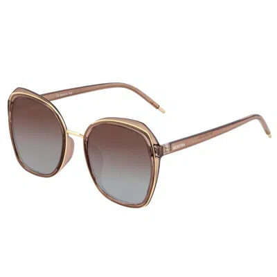 Shop Bertha Sunglasses Bertha Jade Polarized Sunglasses In Brown