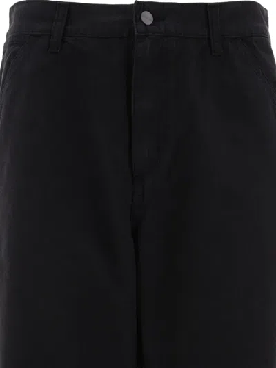 Shop Carhartt Wip "single Knee" Trousers In Black