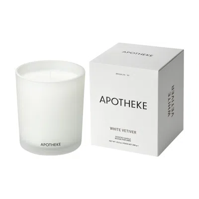 Shop Apotheke White Vetiver Classic Scented Candle In Default Title