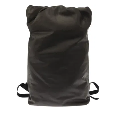 Shop Bottega Veneta Brown Leather Backpack Bag ()