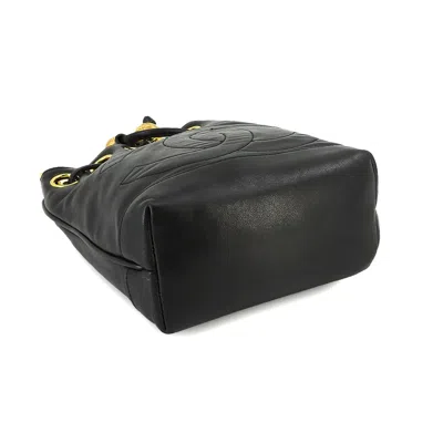 Pre-owned Chanel Cc Black Leather Shopper Bag ()