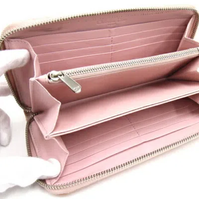 Shop Dior Cannage/lady Pink Patent Leather Wallet  ()