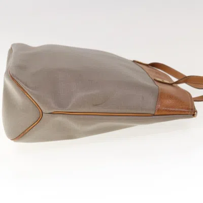 Shop Dior Cd Grey Canvas Tote Bag ()