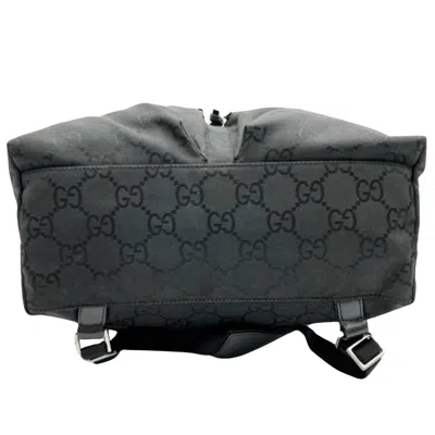 Shop Gucci Black Synthetic Backpack Bag ()