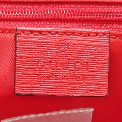 Shop Gucci Gg Plus Red Canvas Backpack Bag ()