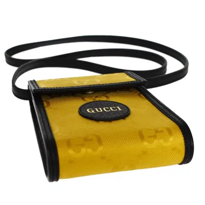 Shop Gucci Off The Grid Yellow Synthetic Shoulder Bag ()