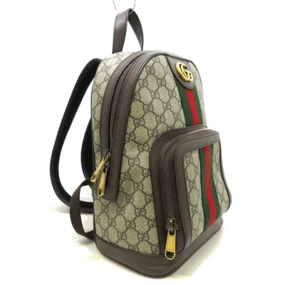 Shop Gucci Ophidia Backpack Beige Canvas Backpack Bag ()
